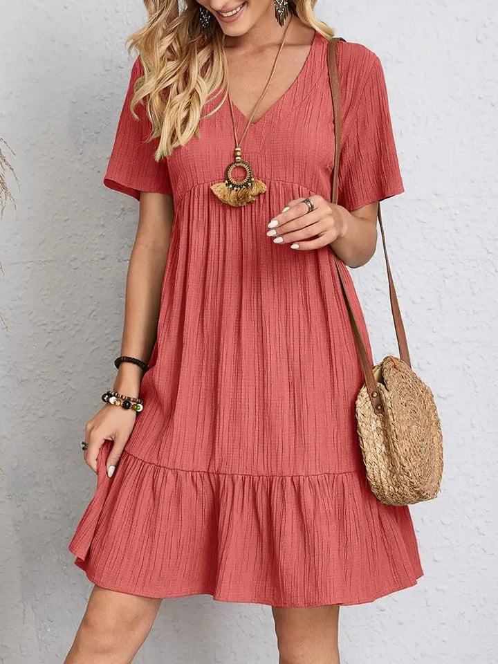 Levoire | Robe aérienne à décolleté en V Rot