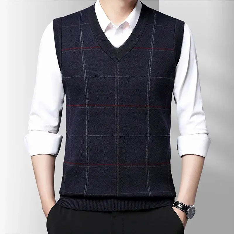 Levoire | Gilet Kinit à motifs Merinisinsininen