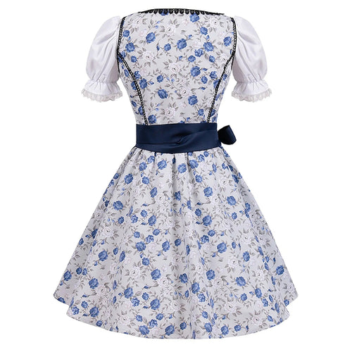Levoire | Robe en dentelle à bretelles courtes Oktoberfest avec un essieu