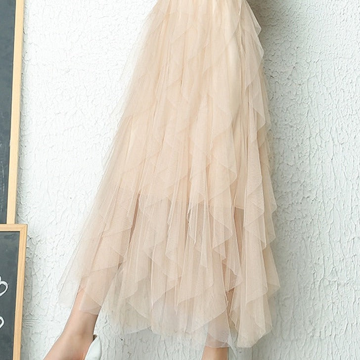 Levoire | Jupe Maxi Pour Occasions Spéciales Khaki S-2XL