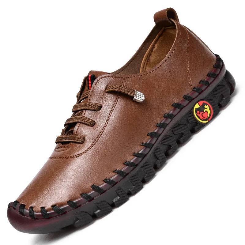 Levoire | Baskets Femme Cuir Confort Brun