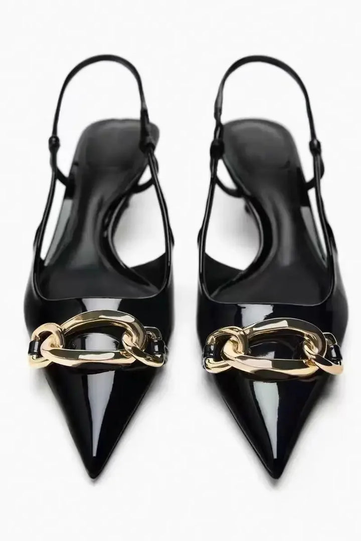 Levoire | Chic Chaîne Bureau Slingback Chaussures À Talons