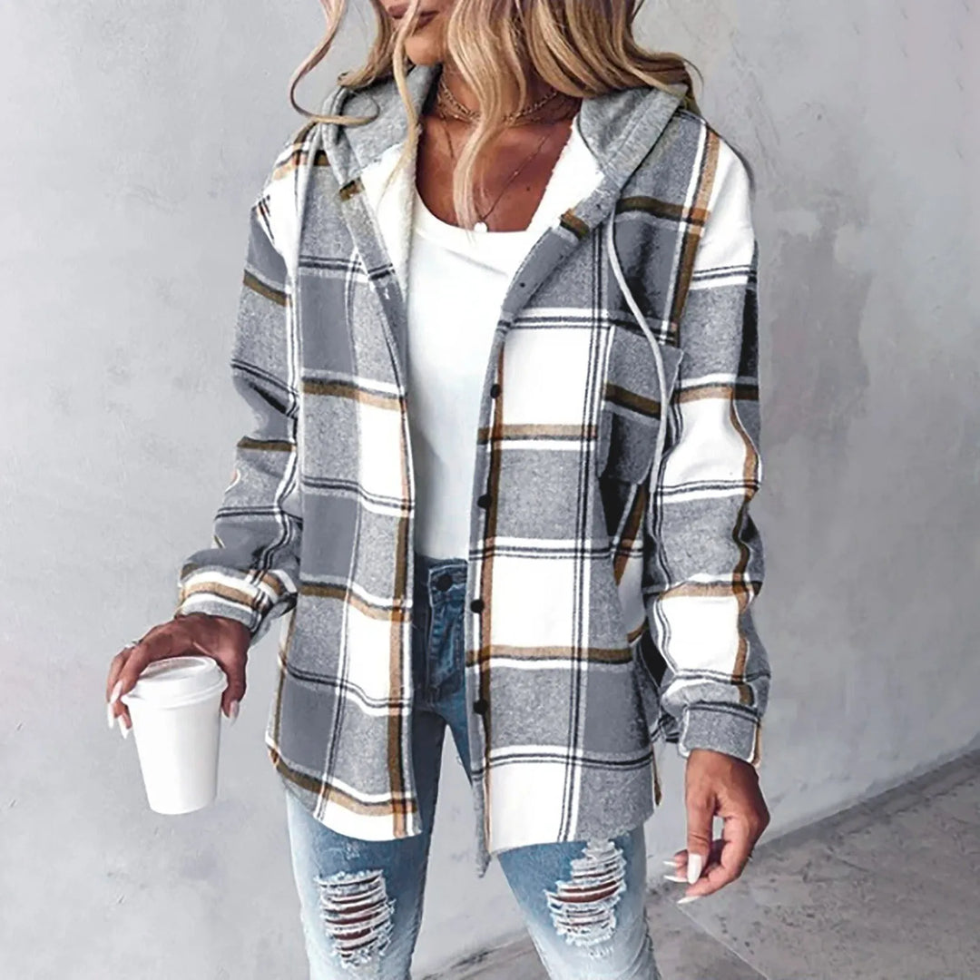 Levoire | Veste À Capuche À Motifs Pour Femmes Gris