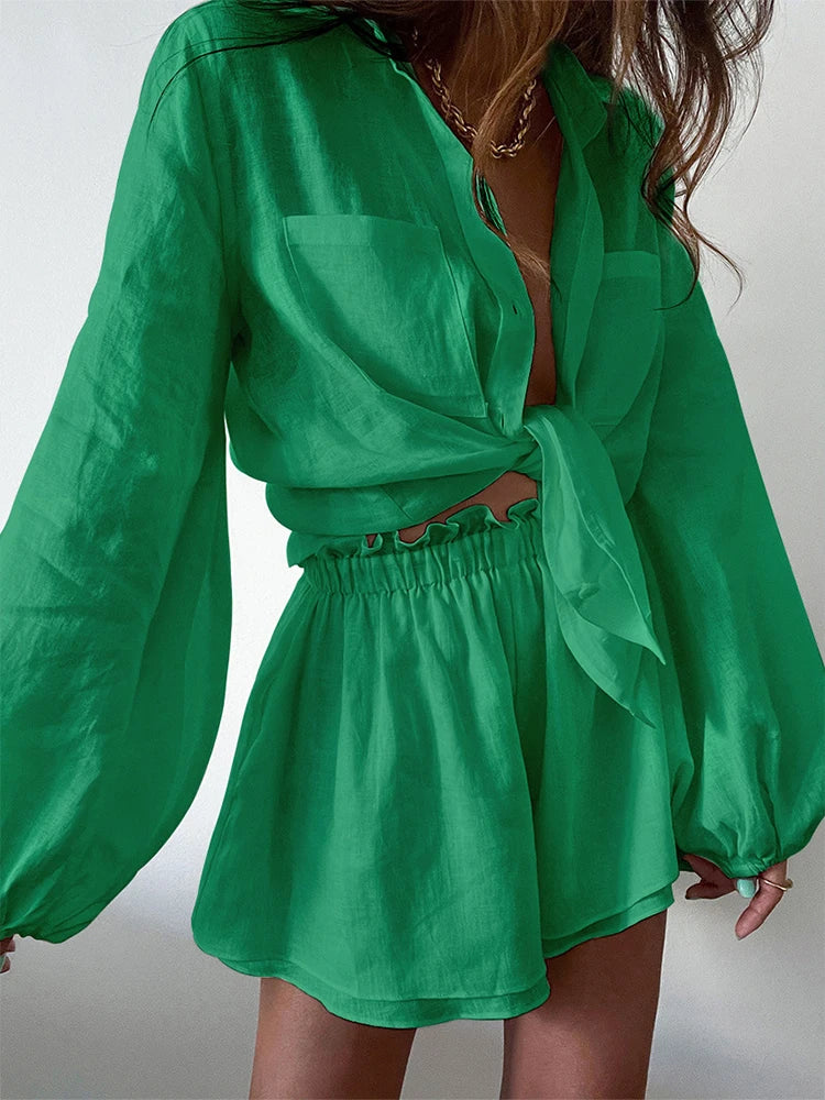 Levoire | Ensemble Élégant 2 Pièces Pour Femmes Vert