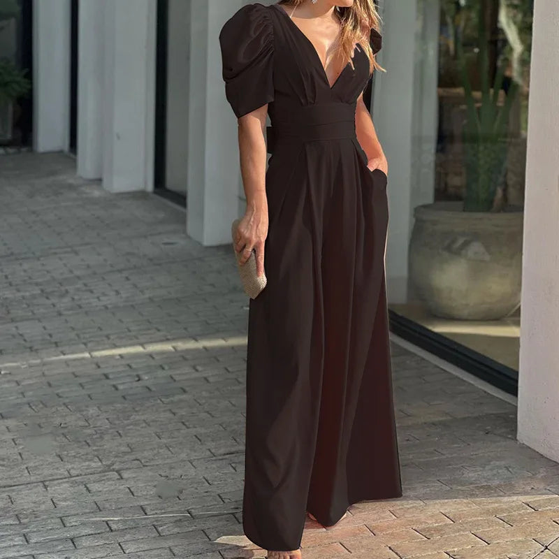 Levoire | Femme Élégant Combinaison Noir