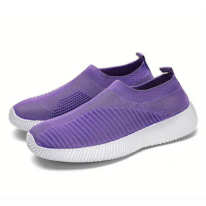 Levoire | Baskets Chaussettes Femme Souples Violet