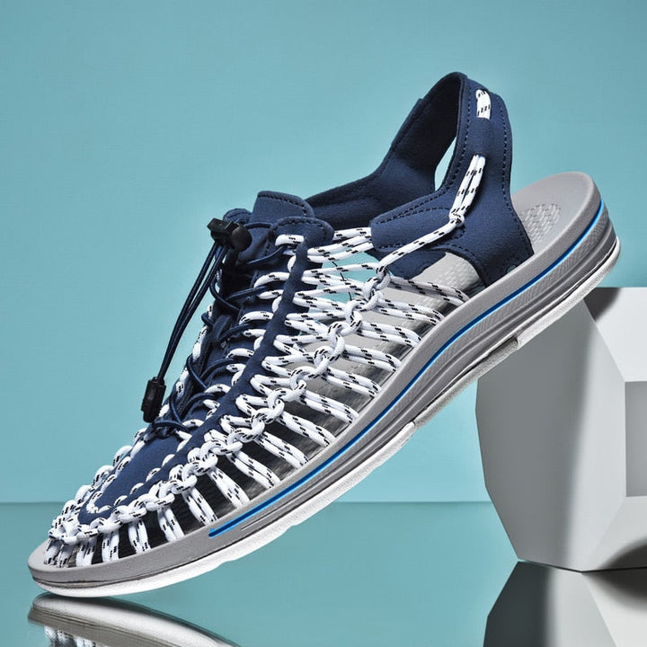 Levoire | Baskets Légères Tricotées Bleu