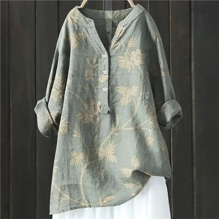 Levoire | Femmes Blouse À Fleurs Vert