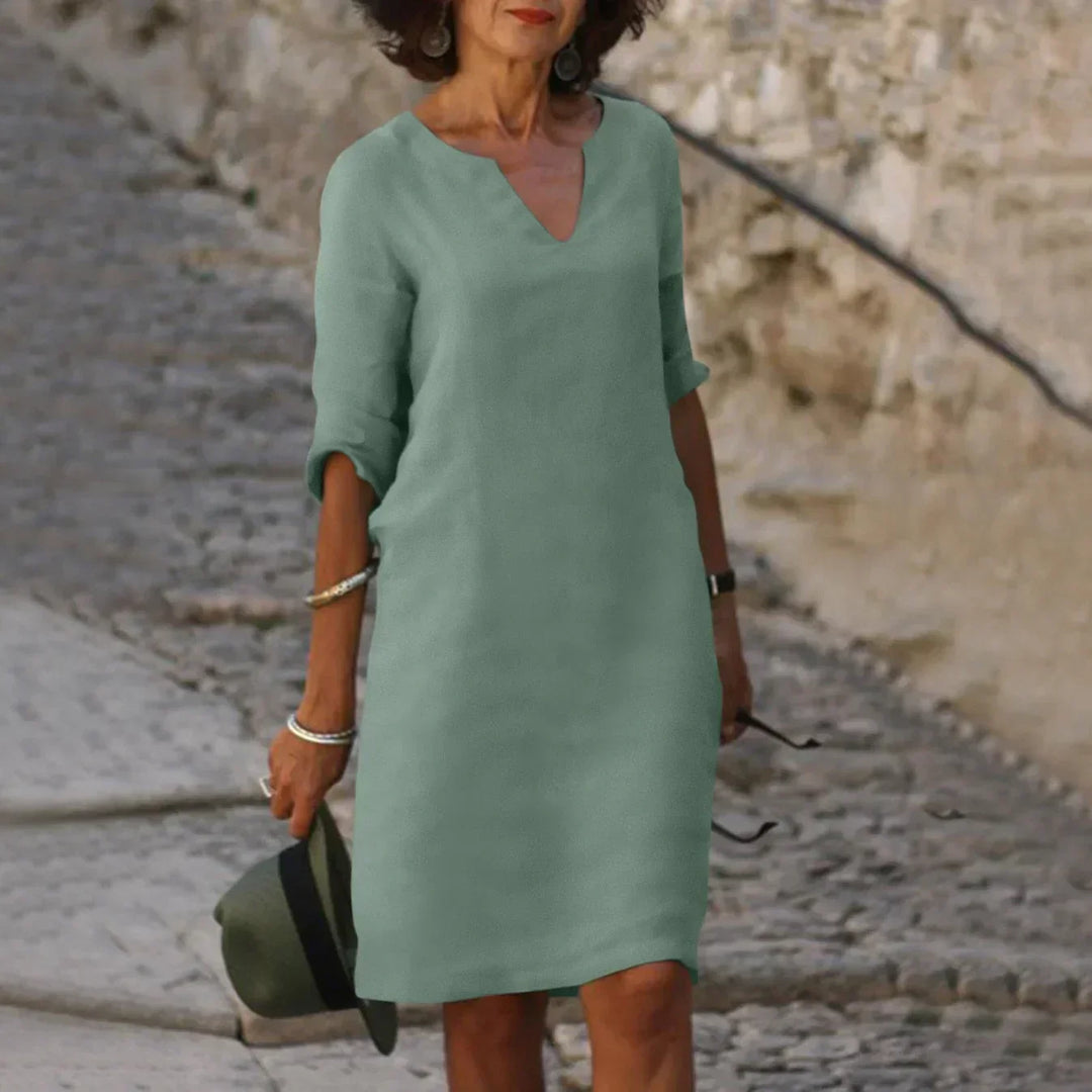 Levoire | Élégant Styl Robe Vert olive