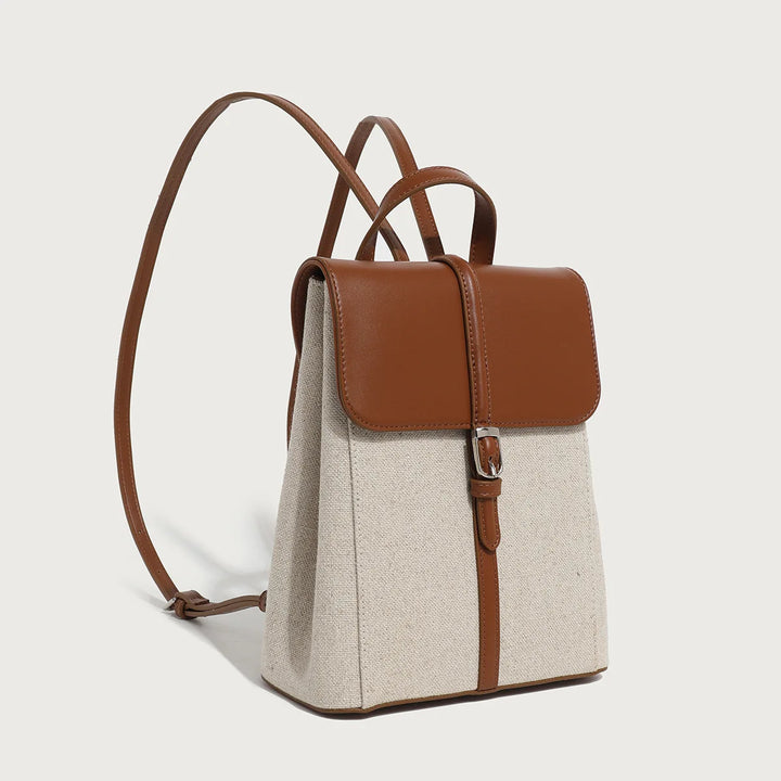 Levoire | Sac À Dos En Toile Preppy Pour Femmes - Élégant Et Durable Braun