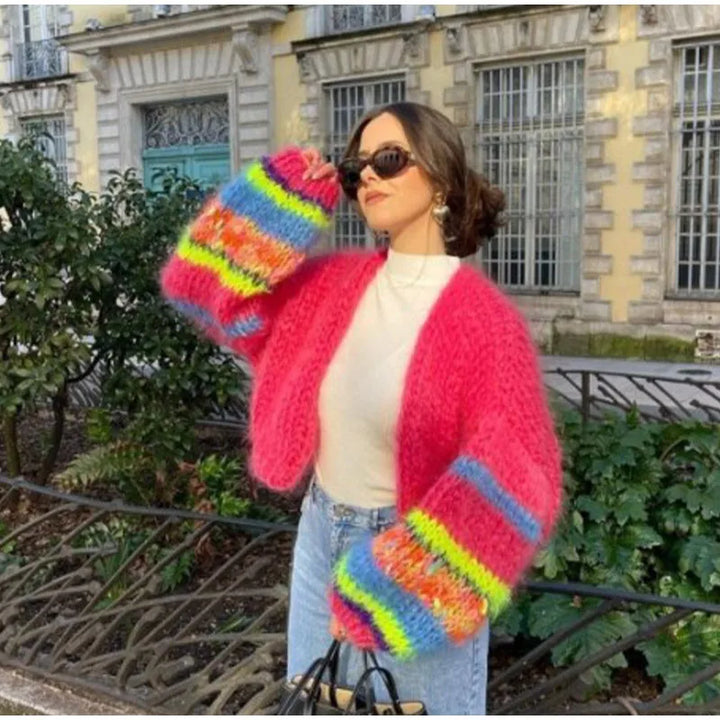 Levoire | Pull Rayé Avec Design Ouvert Rot