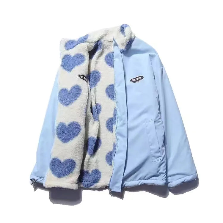 Levoire | Manteau Cœur Réversible Bleu