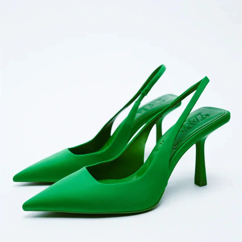 Levoire | Escarpins Élégants À Enfiler Pour Femmes Vert