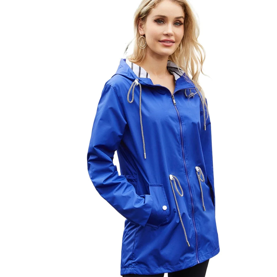 Levoire | Veste De Pluie Stylée Et Imperméable Pour Femmes Bleu