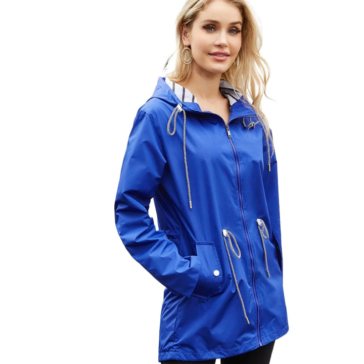 Levoire | Veste De Pluie Stylée Et Imperméable Pour Femmes Bleu