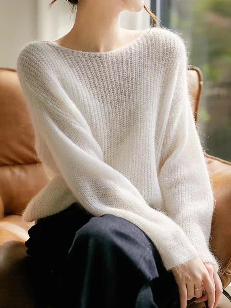 Levoire | Pull Décontracté Avec Sensation De Cachemire Blanc Taille unique