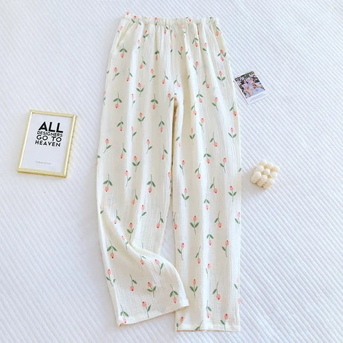 Levoire | Pantalons De Pyjama En Crepe De Coton