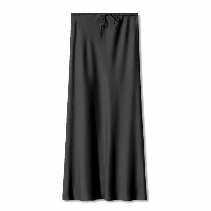 Levoire | Jupe Maxi Élégante Avec Cordon Noir