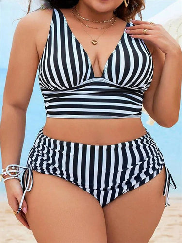 Levoire | Bikini Rayé Grande Taille