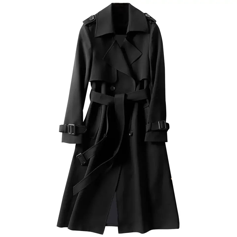 Levoire | Chic manteau plus long Noir