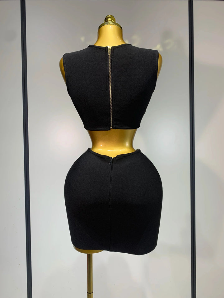 Levoire | Jupe Mini Bandage Noire Suit