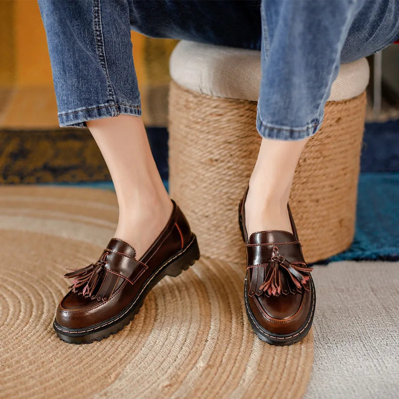 Levoire | Premium Cuir Oxford Bureau Femme Élégants Loafers