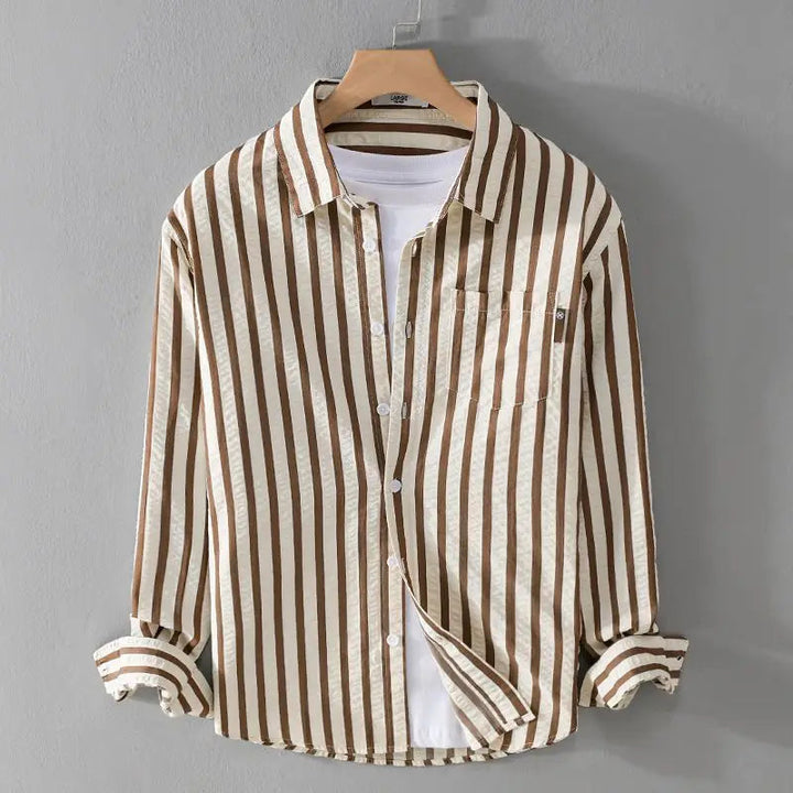 Levoire | Chemise Rayée Khaki