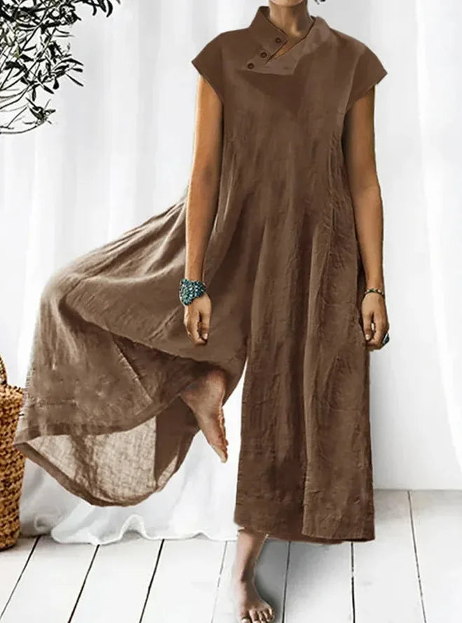 Levoire | Combinaison Femme Avec Pantalon Ample Braun