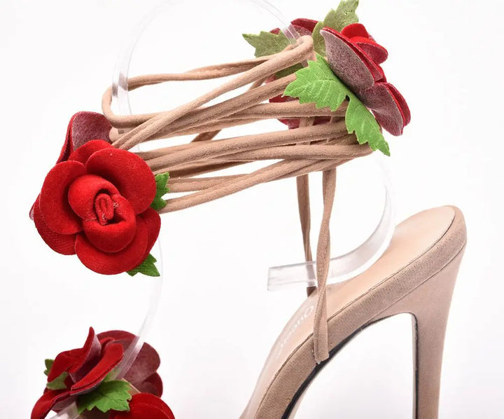 Levoire | Talon Haut Satin Rose