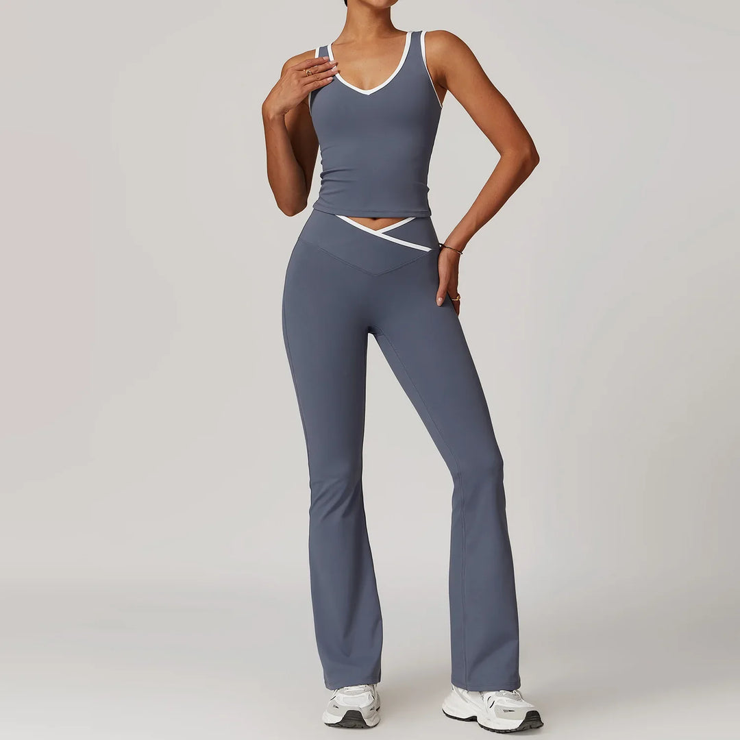 Levoire | Ensemble Sportif Ajusté Gris