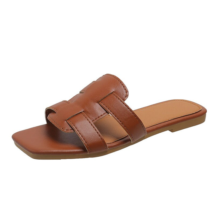 Levoire | Slides Design Sandales Marron