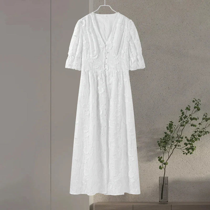 Levoire | Robe A Ligne Élégante En Dentelle Brodée
