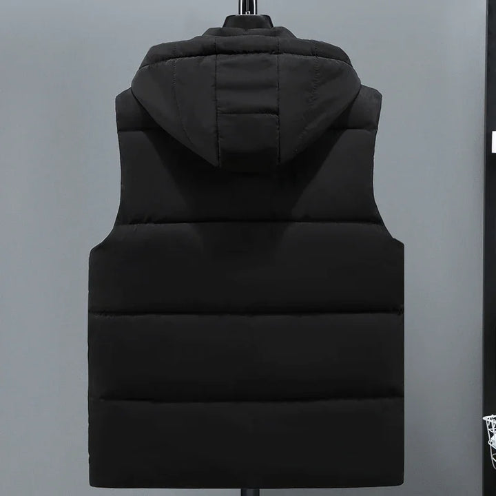 Levoire | Gilet Pour Hommes Premium Matelassé Avec Capuche