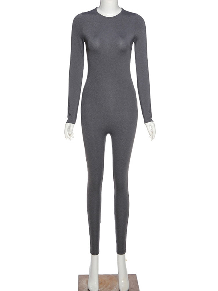 Levoire | Vêtements De Sport À Manches Longues - Combinaison D'Entraînement Ajustée Pour Femmes Gris - avec manches