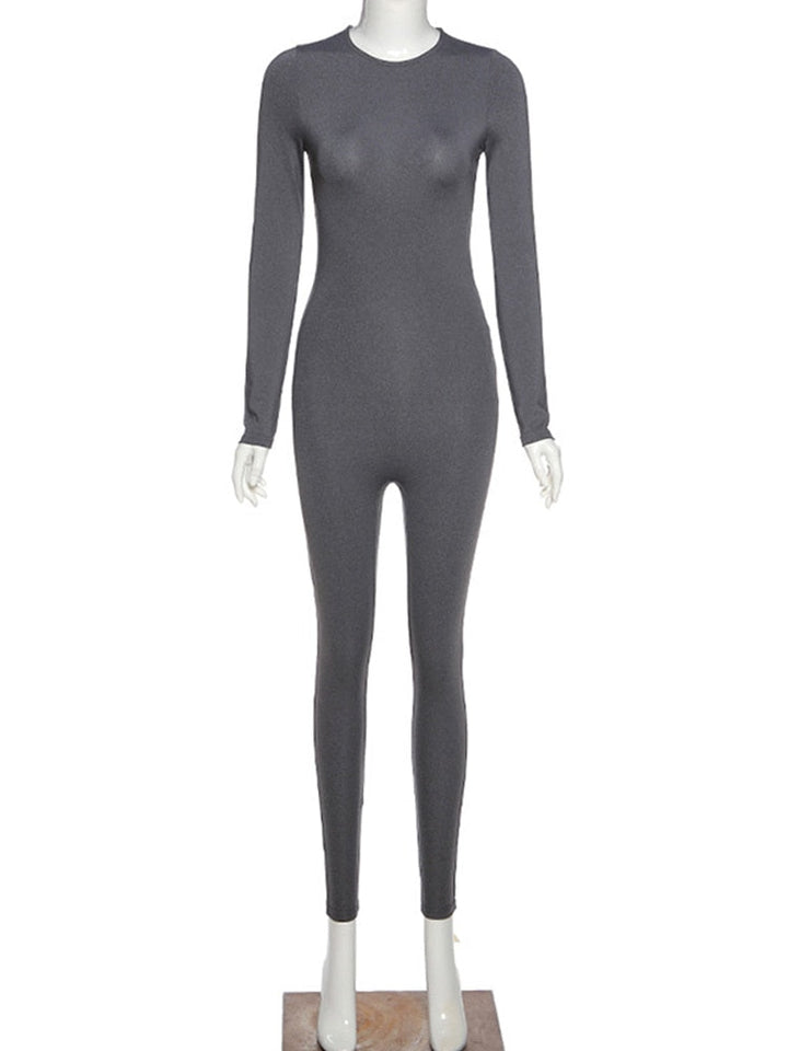 Levoire | Vêtements De Sport À Manches Longues - Combinaison D'Entraînement Ajustée Pour Femmes Gris - avec manches