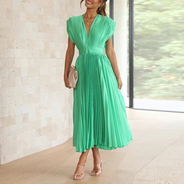 Levoire | Robe Élégante Sans Manches Vert
