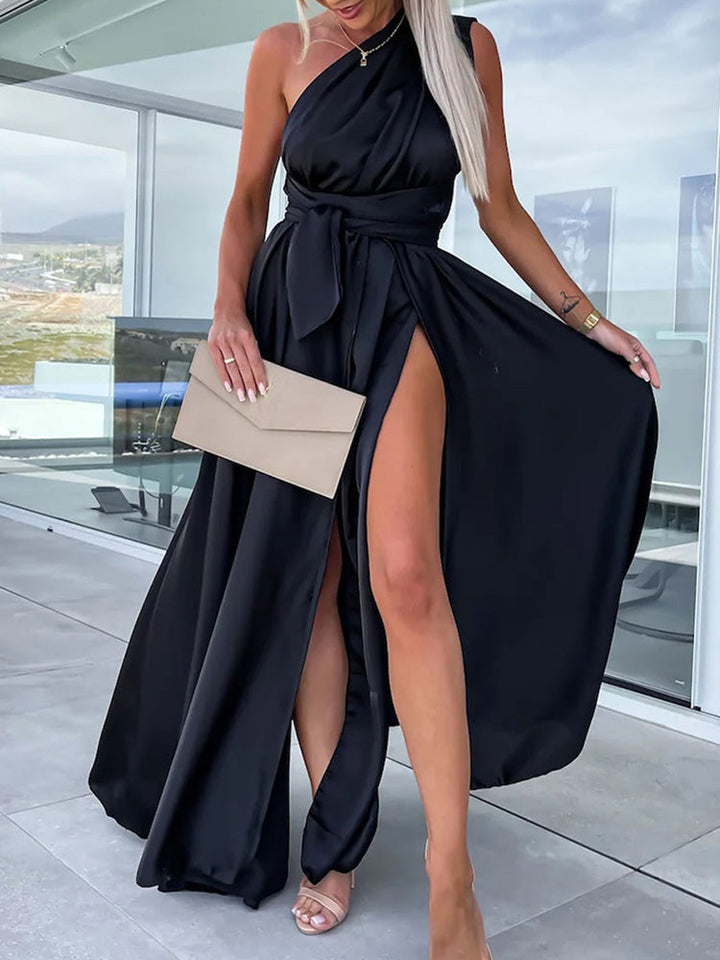 Levoire | Robe De Soirée Robe D'Été Envoûtante Noir