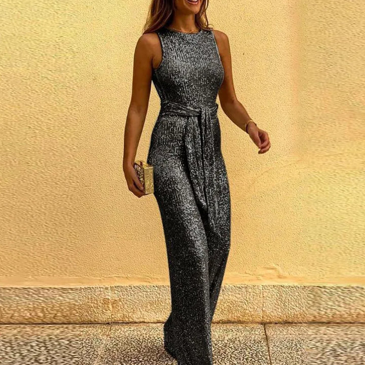 Levoire | Jumpsuit En Paillettes Élégant Gris foncé