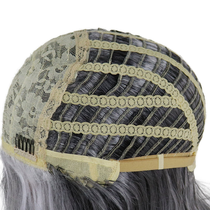 Levoire | Perruque Grise Longue Synthétique Pour Un Look De Cheveux Élégant