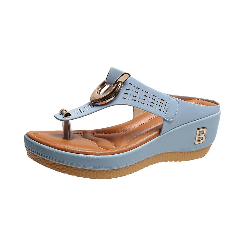 Levoire | Chaussures D'Été, Grandes Semelles Compensées, Antidérapantes, Chaussures De Plage Confortables