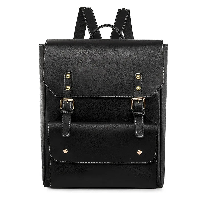 Levoire | Sac Intemporel Avec Boucle Et Rabat Pour Les Voyages Et L'Ordinateur Portable Noir