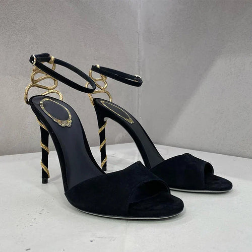 Levoire | Serpentine Talons Stiletto Noirs