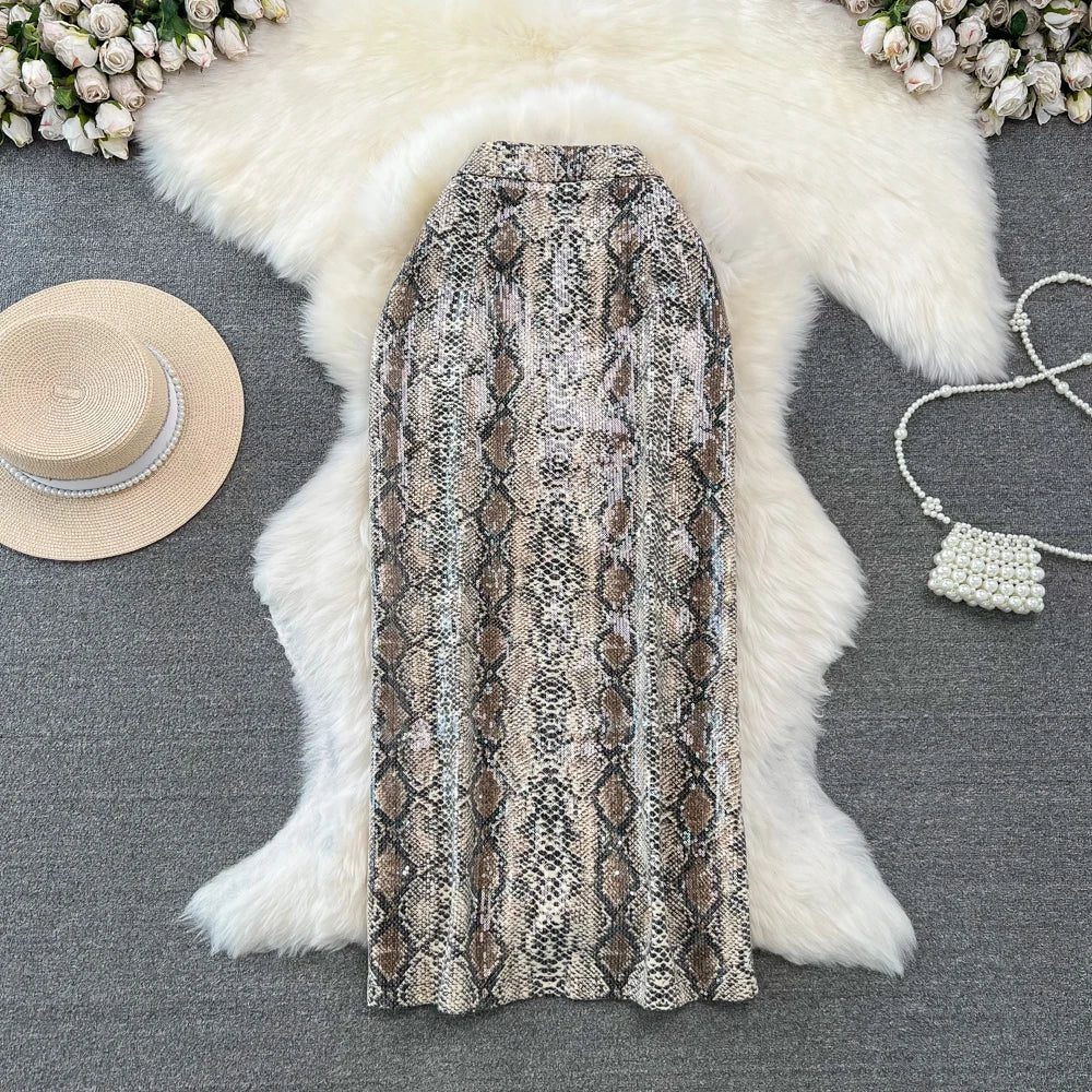 Levoire | Jupe En Simili Cuir Imprimé Léopard Pour Un Look Sauvage Et Moderne