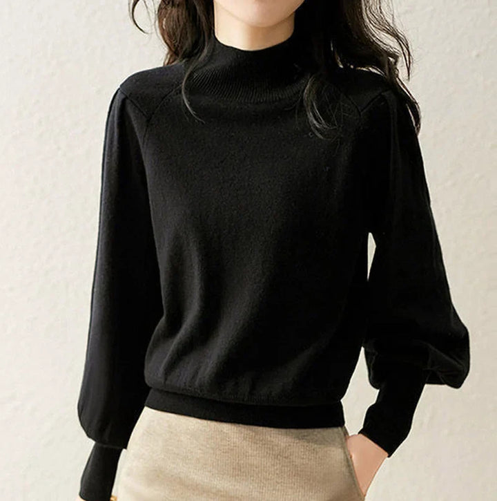 Levoire | Chemise À Col Montant Élégante Noir