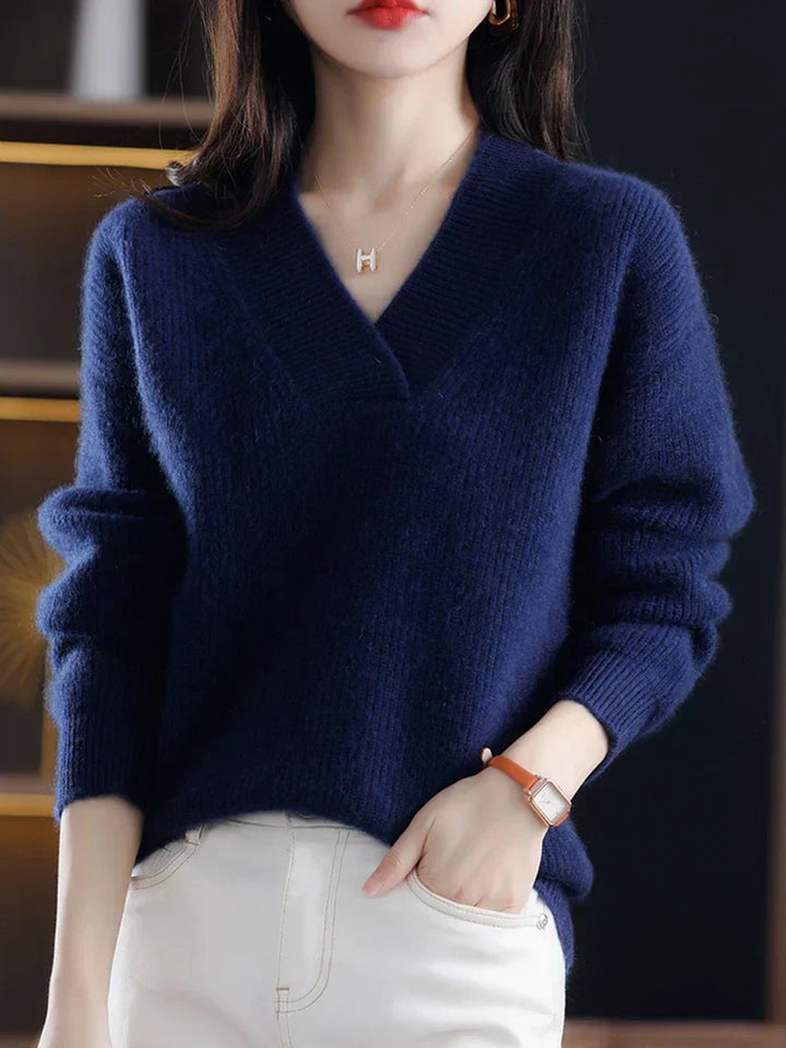 Levoire | Pull À Col V Pour Femmes Merensininen