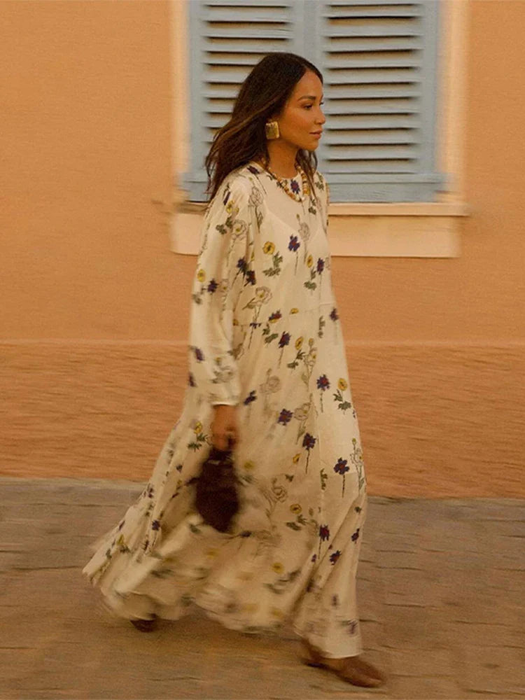 Levoire | Robe À Volants Imprimée