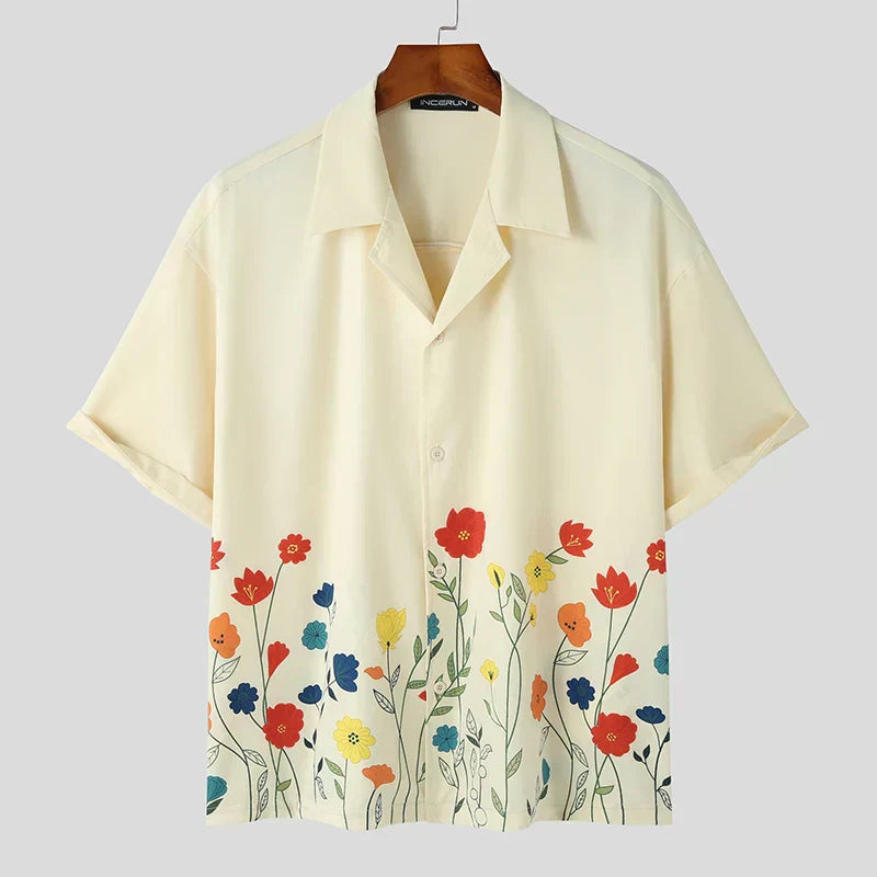 Levoire | Chemise À Fleurs À Manches Courtes