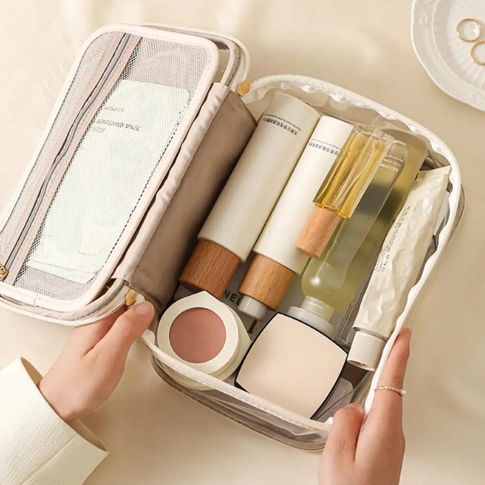 Levoire | Grande Trousse De Maquillage Étanche En Pvc Transparent