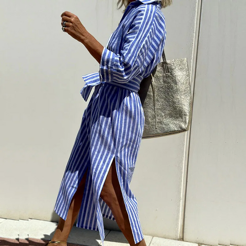 Levoire | Robe Rayée Confortable Pour - Femmes - Maxi