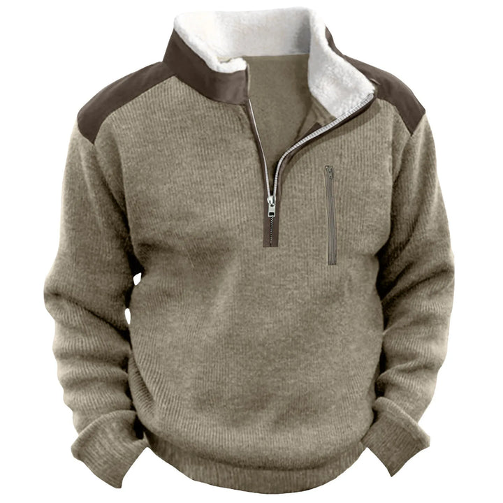 Levoire | Pull Classique Chaud Kaki